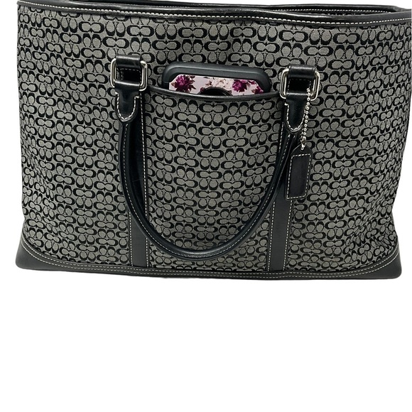 Coach Signature C Logo Business Satchel Tote Bag Mini C  Signature - Picture 3 of 16